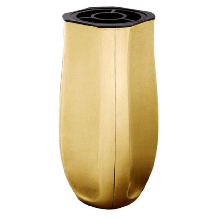 Grafvaas - rank, vierkant, XL Brons