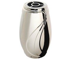 Verbena design grafvaas Glimmend zilver