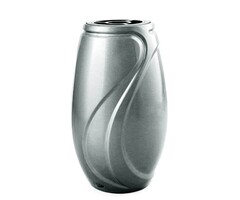 Verbena Design grafvaas Gematteerd zilver