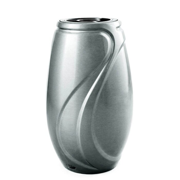 Verbena Design grafvaas Gematteerd zilver