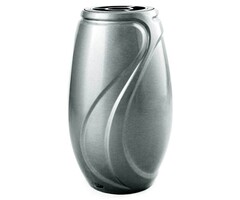Verbena Design grafvaas Gematteerd zilver