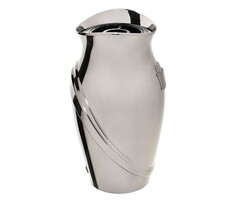 Kamelia design grafvaas Glimmend zilver