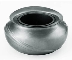 Kamelia Design grafvaas Gematteerd zilver