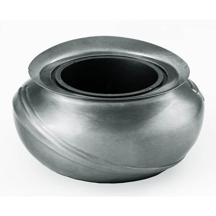 Kamelia Design grafvaas Gematteerd zilver