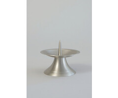 Kandelaar voor Stomp-/ Kerkkaars 90 mm Zilver