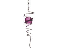 Spinner SPIRAL tail met paarse/violet kogel