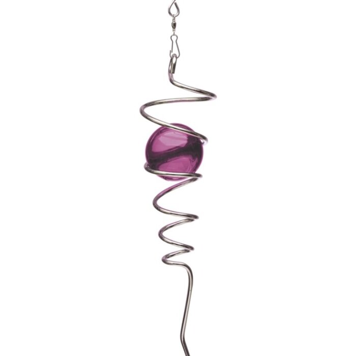 Spinner SPIRAL tail met paarse/violet kogel