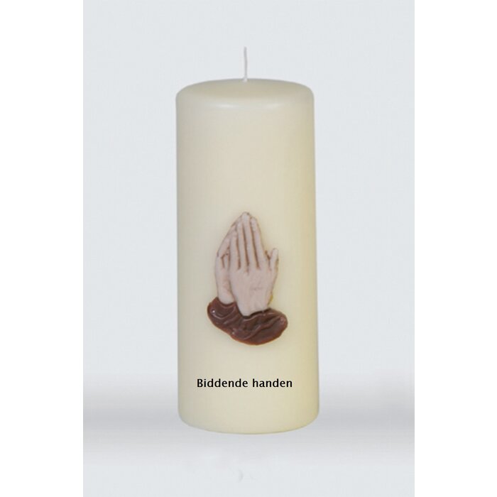 Bedrukte kaars 250/80 wit
