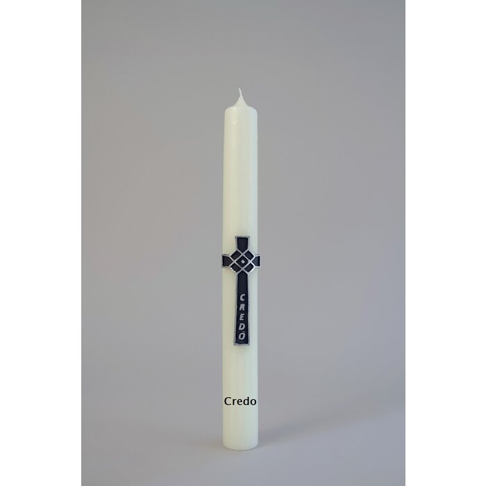 Bedrukte kaars 250/80 wit