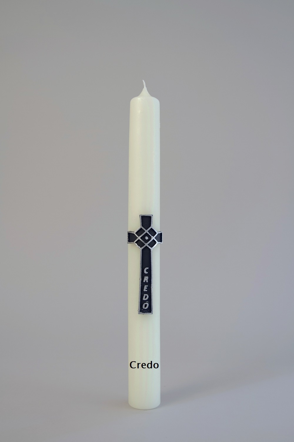 Bedrukte kaars 250/80 wit