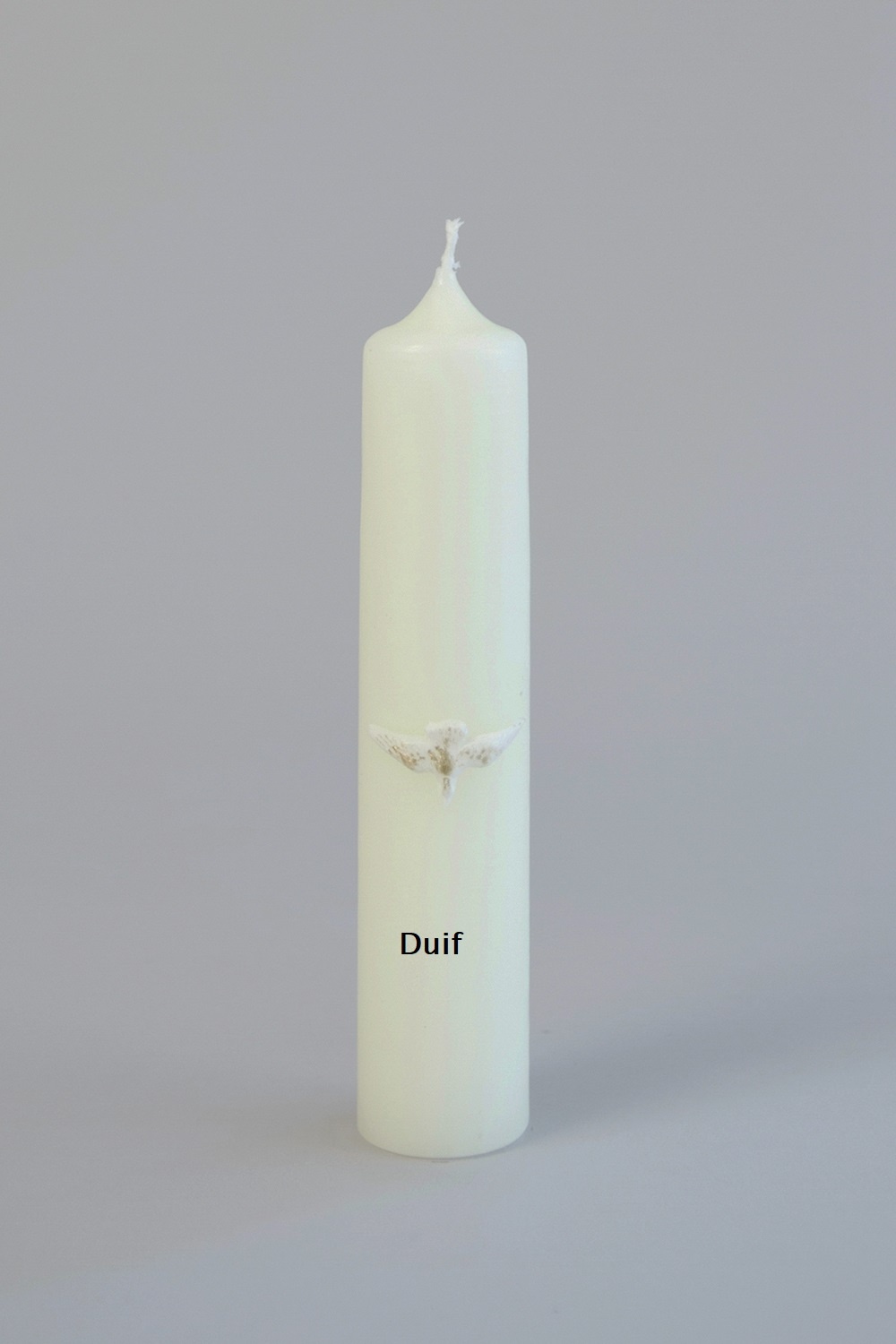Bedrukte kaars 250/80 wit