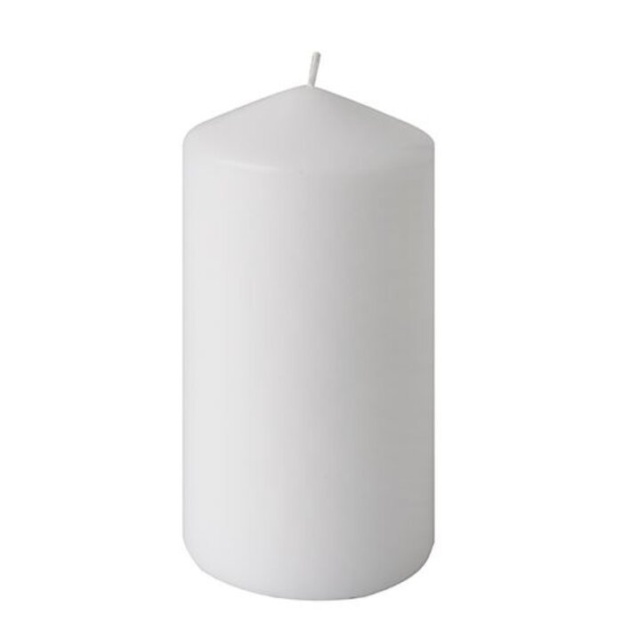 Bedrukte kaars 250/80 wit