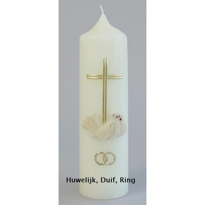 Kerkkaars 300/80 ivoor bedrukt