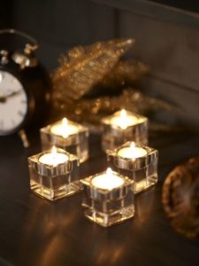 Waxinelichtjes ter decoratie en voor extra sfeer