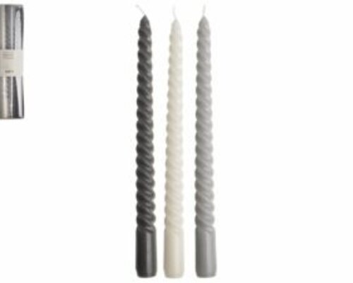 Gusta Swirl kaarsen als gedraaide dinerkaars