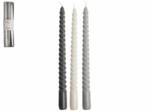 Gusta Swirl kaarsen als gedraaide dinerkaars