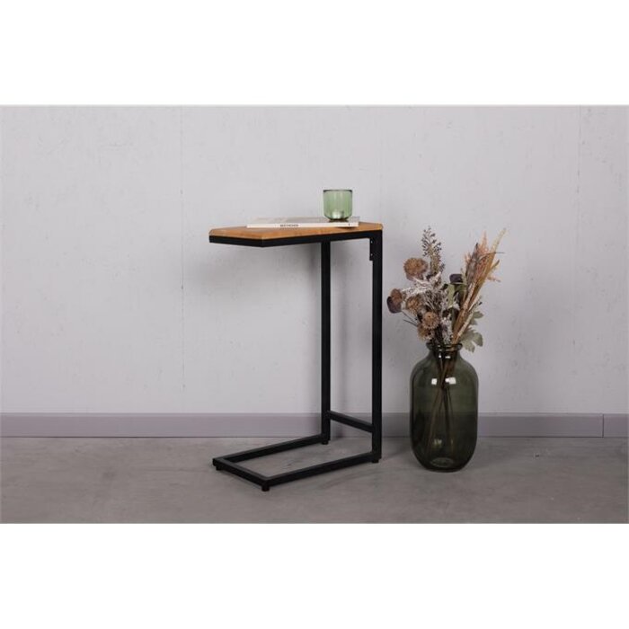 Rootsmann Bijzettafel staal industrieel | bruin