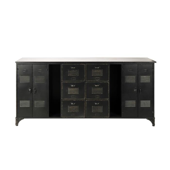 Rootsmann Industrieel dressoir XL | Zwart