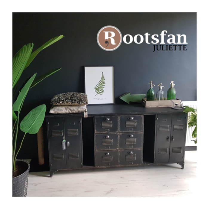 Rootsmann Industrieel dressoir XL | Zwart