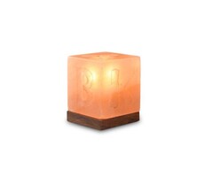 Himalaya Zoutlamp Kubus ABC | Oranje