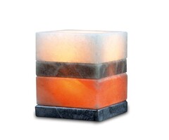 Himalaya Zoutlamp Kubus | Meerkleurig