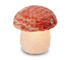 Himalaya Zoutlamp paddenstoel | Rood/Wit