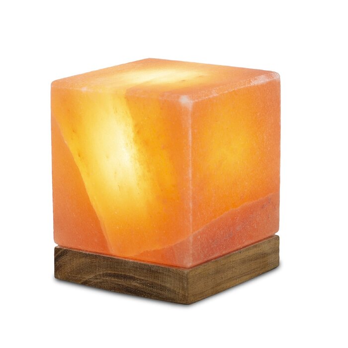 Himalaya Zoutlamp Kubus | Oranje