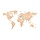 Houten wandpuzzel wereldkaart Size L | Houtkleur