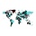 Houten wandpuzzel wereldkaart Size L | Turquoise/ Bruin