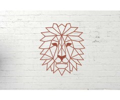 Metalen wanddecoratie Leeuw