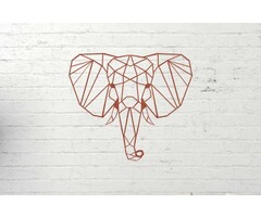Metalen wanddecoratie Olifant