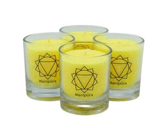 CHAKRA kaars | Manipura (set 4 stuks)
