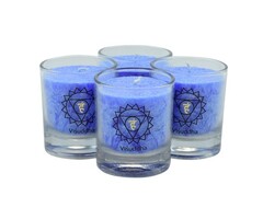 CHAKRA kaars | Visuddha (set 4 stuks)