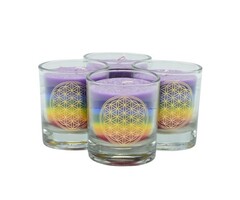 CHAKRA kaars | Multicolor (set 4 stuks)