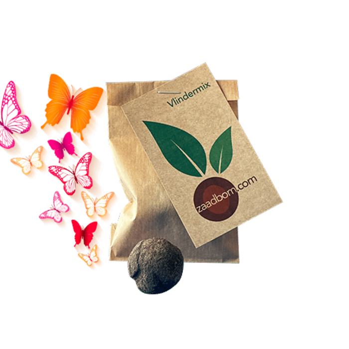 Zaadbommetje Vlindermix | 1 stuk in een zakje