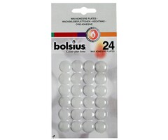 Bolsius Hechtwasrondjes blister 24 Wit