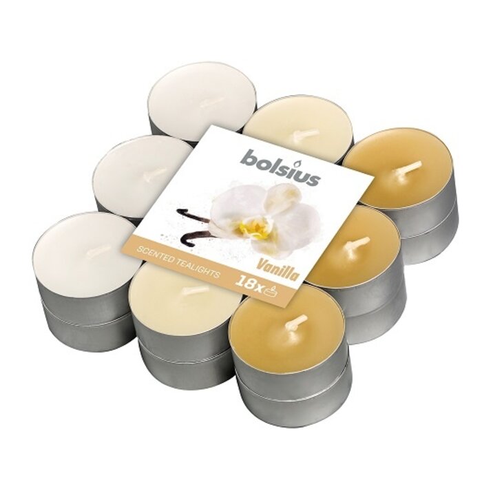 Bolsius Geurtheelicht multi colour brick 18 Vanille