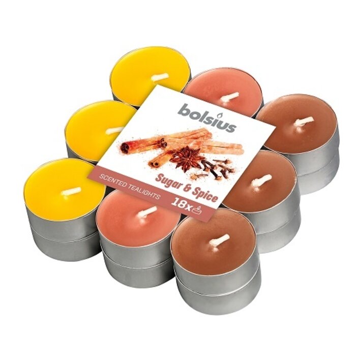 Bolsius Geurtheelicht multi colour brick 18 Sugar & spice