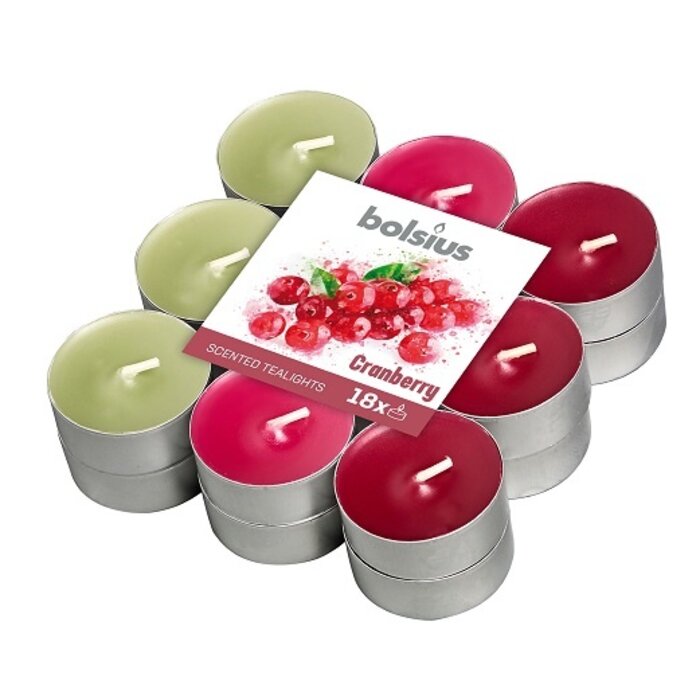 Bolsius Geurtheelicht multi colour brick 18 Cranberry