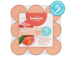 Bolsius True Scents geurtheelicht brick 18 Perzik