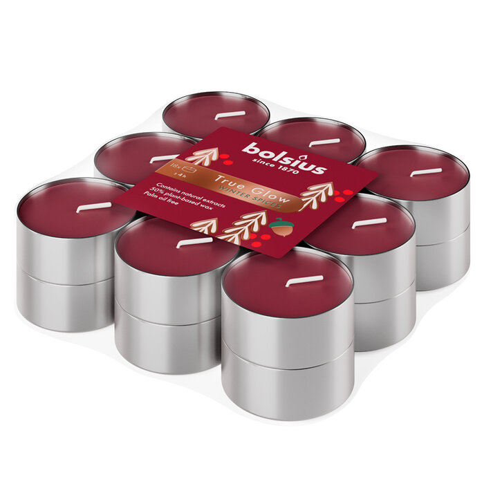 Bolsius True Glow geurtheelicht brick 18 Winter Spices