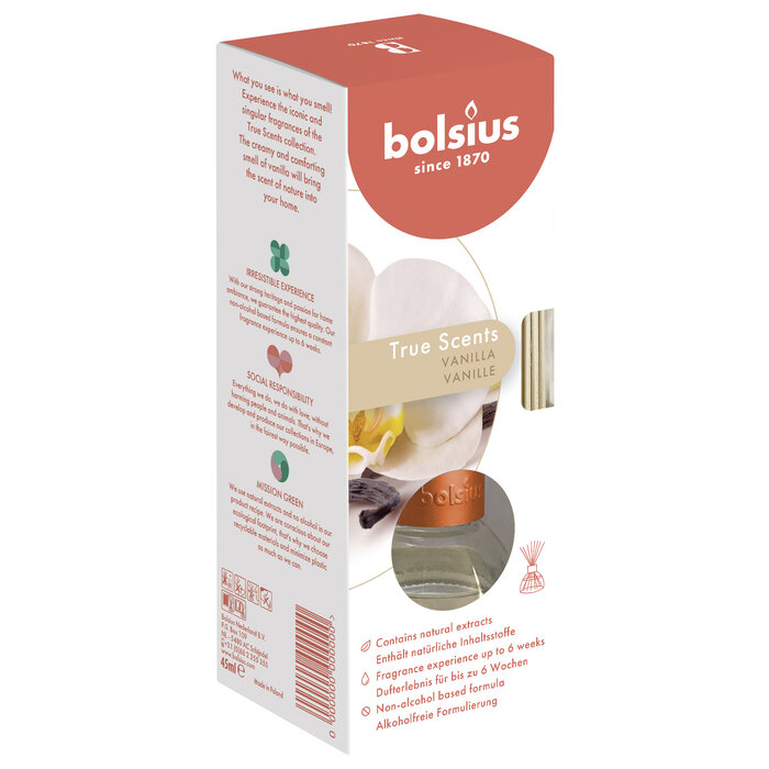 Bolsius True Scents geurverspreider 45ml Vanille