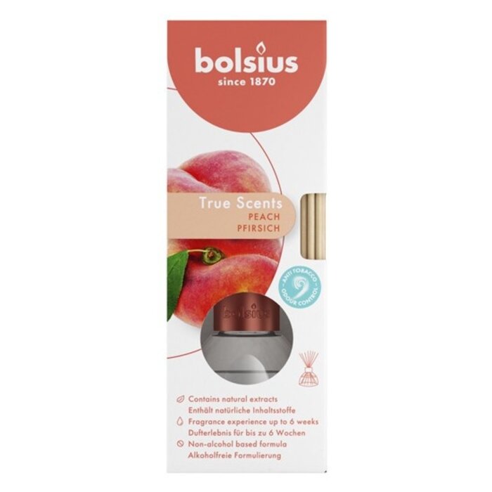 Bolsius True Scents geurverspreider 45ml Perzik