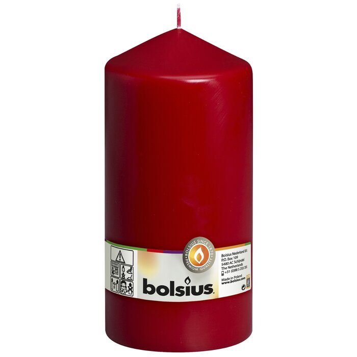 Bolsius Stompkaars 200/98 Wijnrood