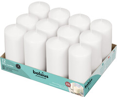 Bolsius Horeca stompkaarsen 12/6 tray 12 Wit