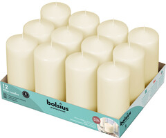 Bolsius Horeca stompkaarsen 12/6 tray 12 Ivoor