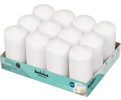 Bolsius Horeca stompkaarsen 13/7 tray 12 Wit