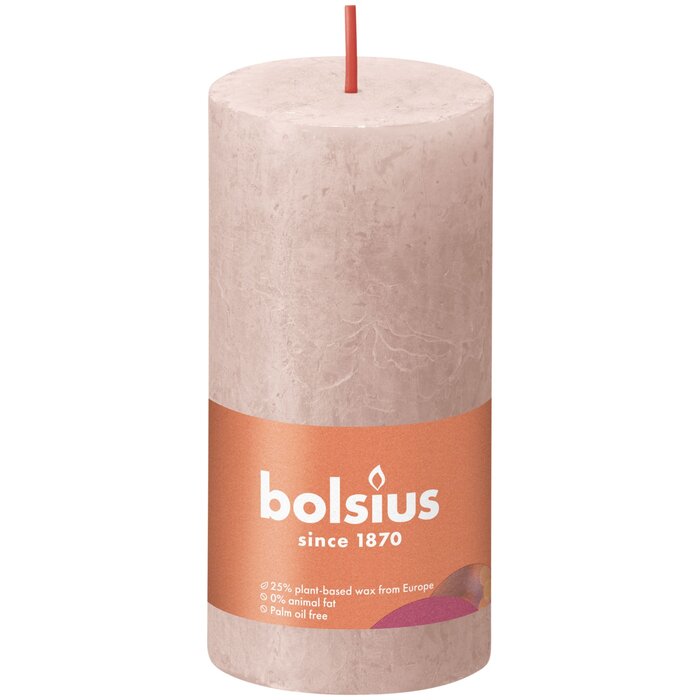 Bolsius Rustiekkaars 100/50 Misty Pink