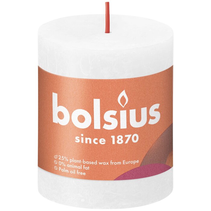 Bolsius Rustiekkaars 80/68 Cloudy White
