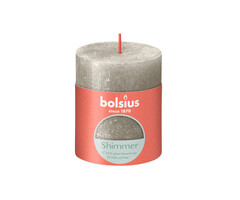 Bolsius Shimmer rustiekkaars 80/68 Champagne